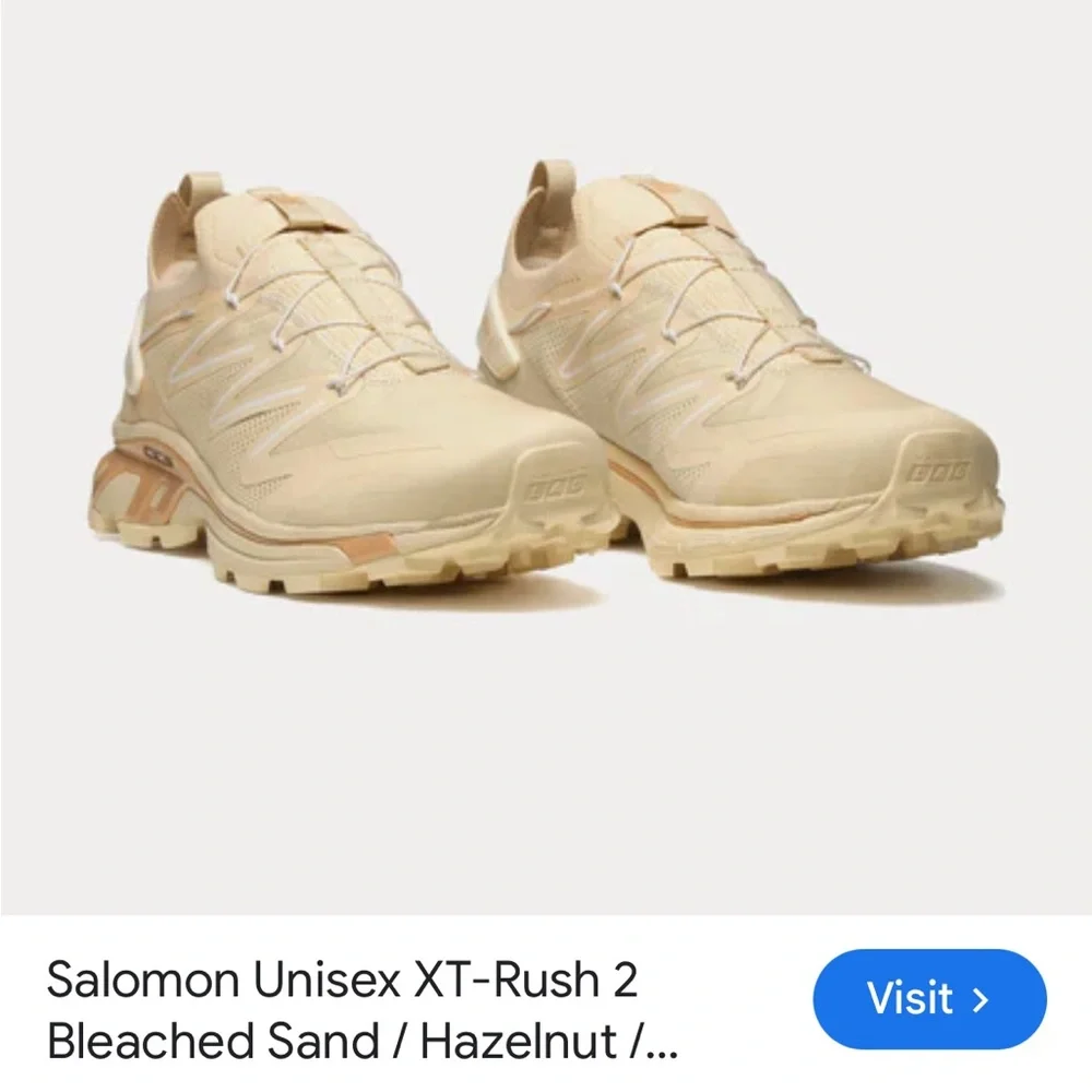 Salomon XT Rush 2 Bleached Sand women Sz 11 men10 Sneakers new (store display)👟 - Picture 4 of 16